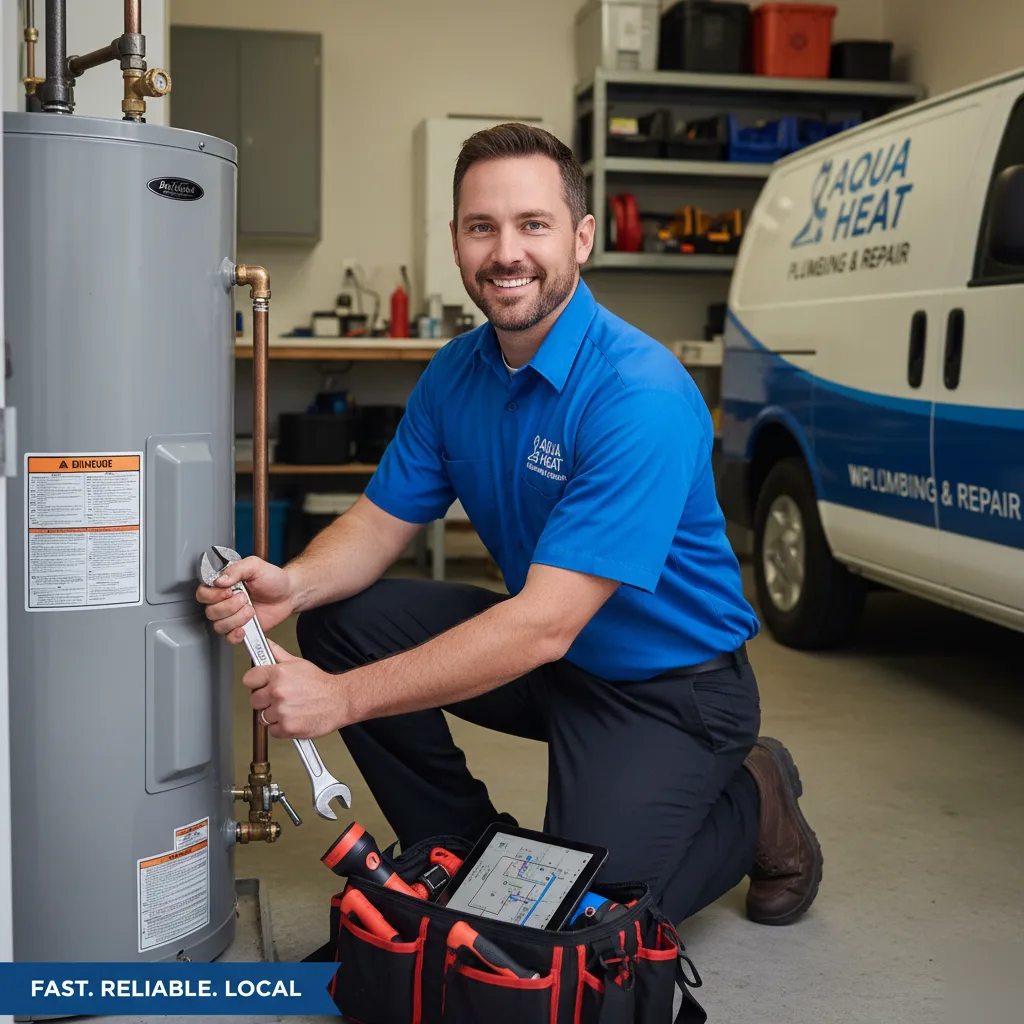 Here's a professional photo for a local water heater repair business page!